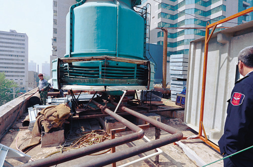 冷却塔设备楼顶吊装吊运